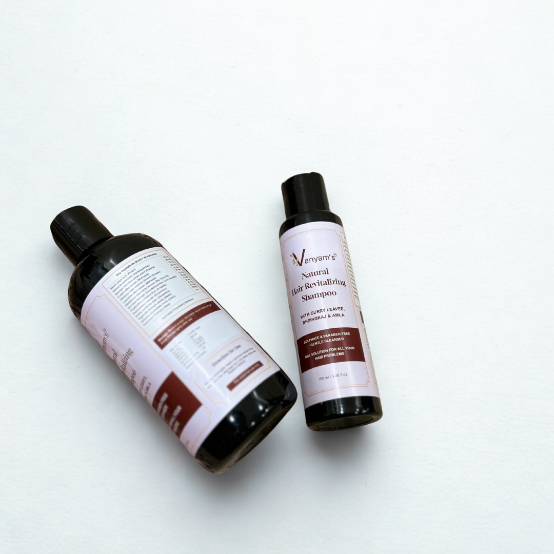 Vanyam Natural Hair Revitalizing Shampoo | Ayurvedic Hair Fall Control & Gentle Cleanse