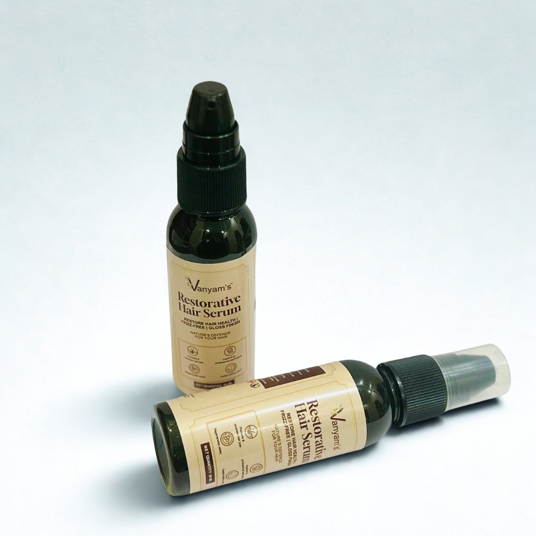 Vanyam Restorative Hair Serum | Ayurvedic Frizz Control & Split End Repair in 50 ml | 1 Bottle