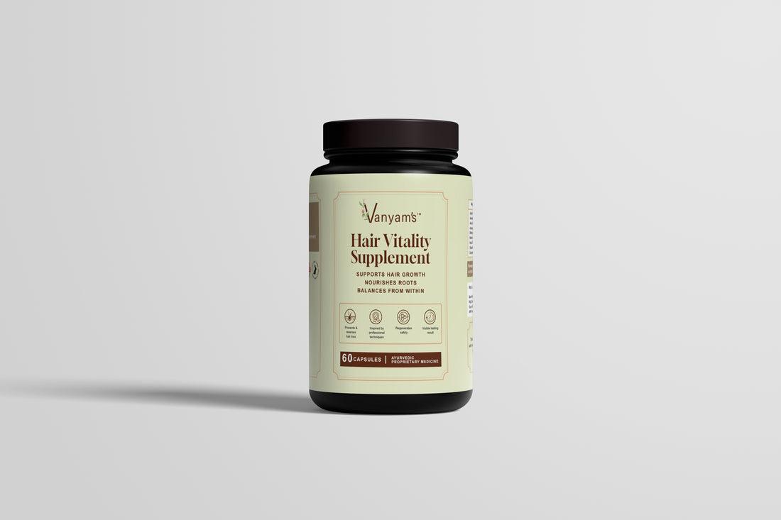 Vanyam Complete Hair Care Ritual Kit | Ayurvedic 5-Step Inside-Out Care for Strong & Healthy Hair