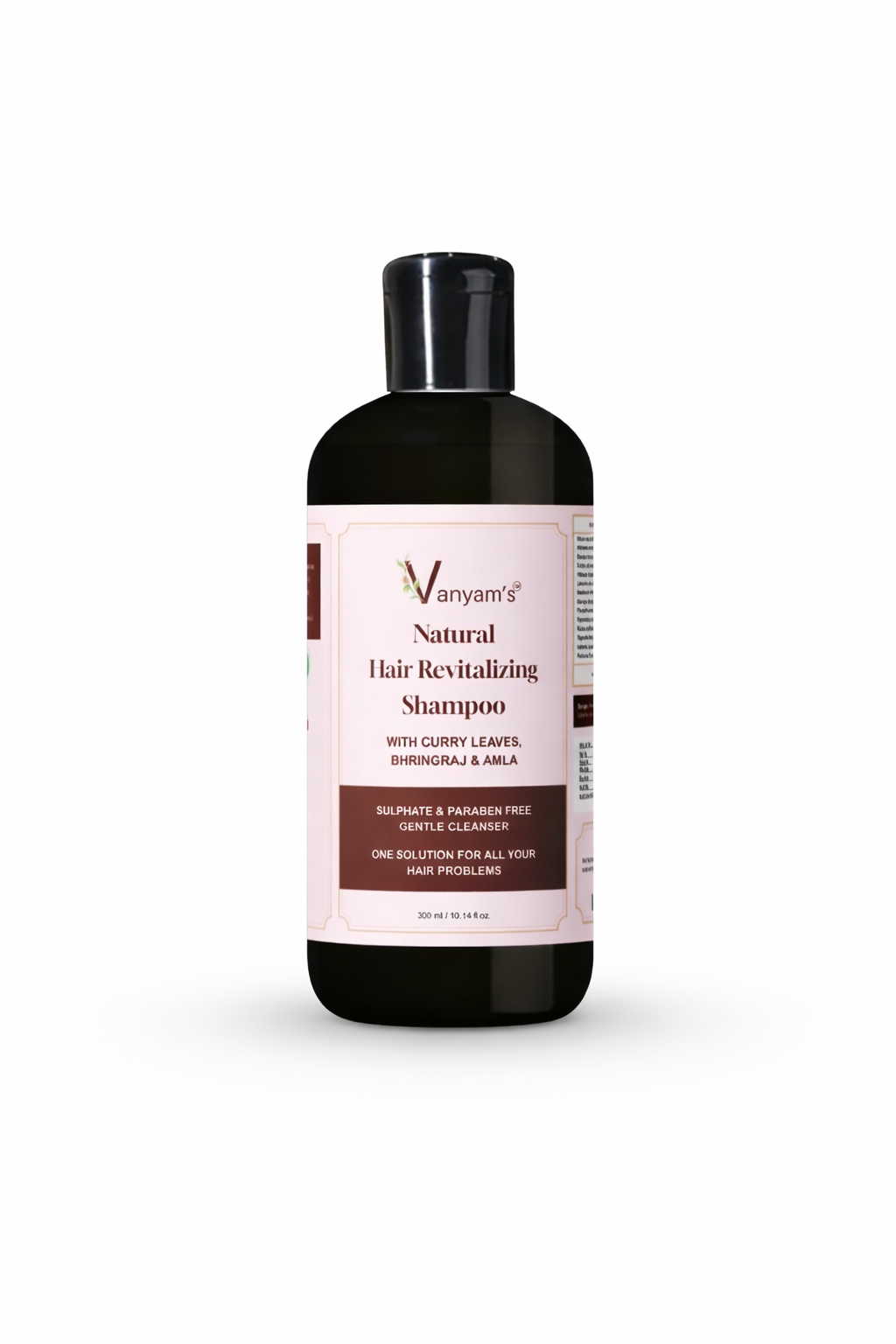 Vanyam Natural Hair Revitalizing Shampoo | Ayurvedic Hair Fall Control & Gentle Cleanse | 300ml