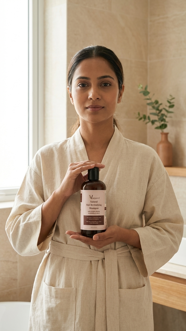 Vanyam Natural Hair Revitalizing Shampoo | Ayurvedic Hair Fall Control & Gentle Cleanse | 300ml